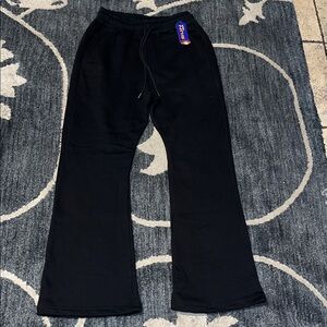 Black Sweatpants with Drawstring